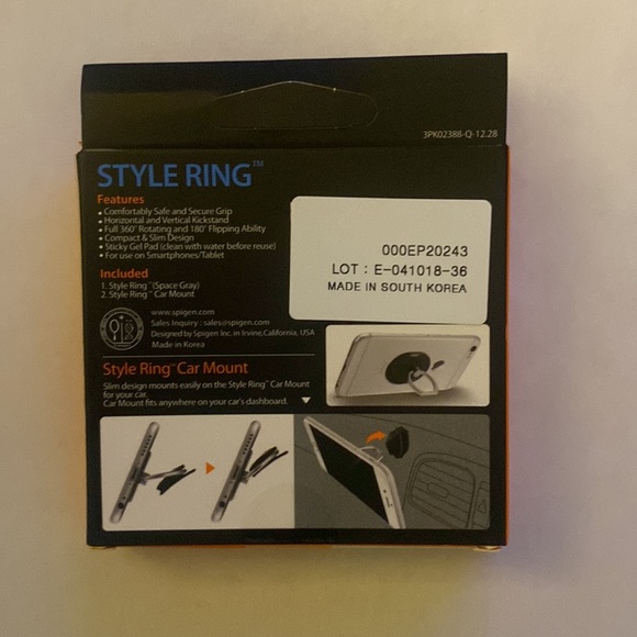 Grab your smartphone with confidence using Spigen’s Style Ring. Easily wear it! - Picture 2 of 2